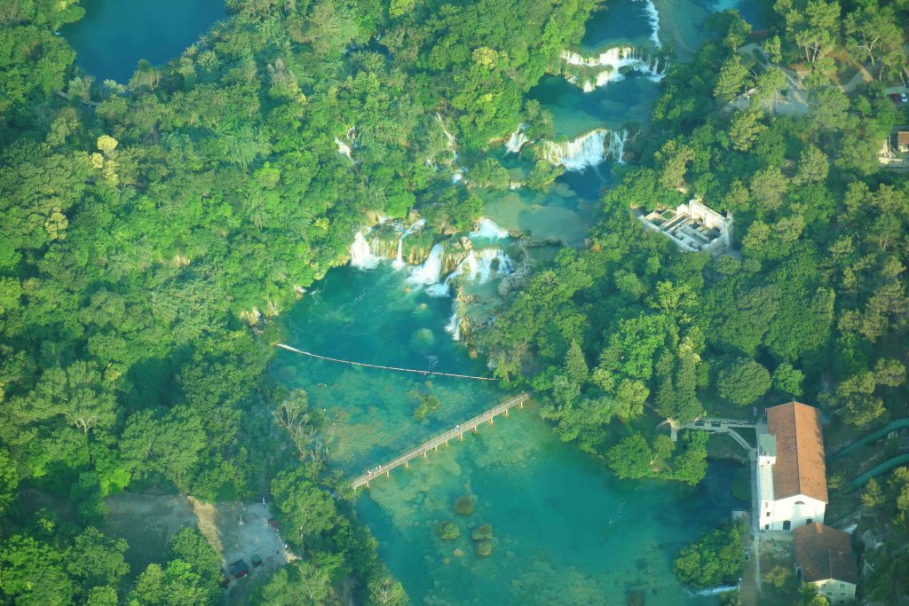Rundflug Krka Wasserfälle