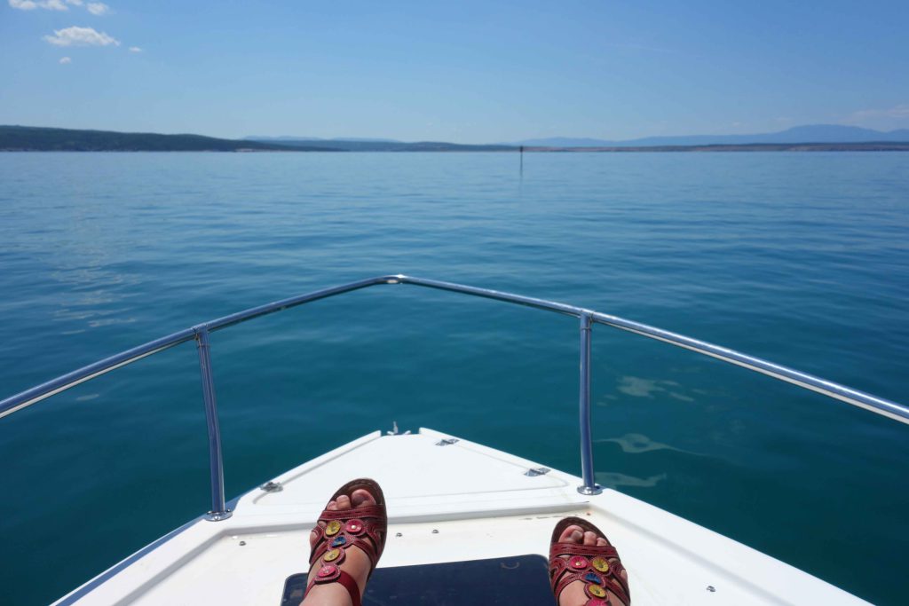 Auf dem Taxiboot Crikvenica Krk
