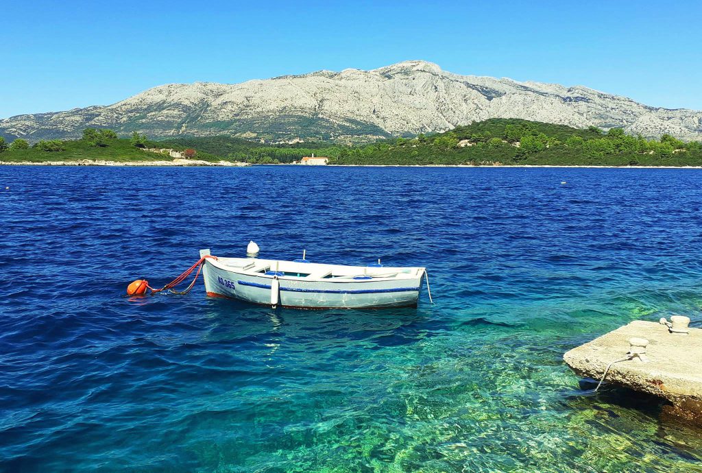 Fischerboot auf Vrnik