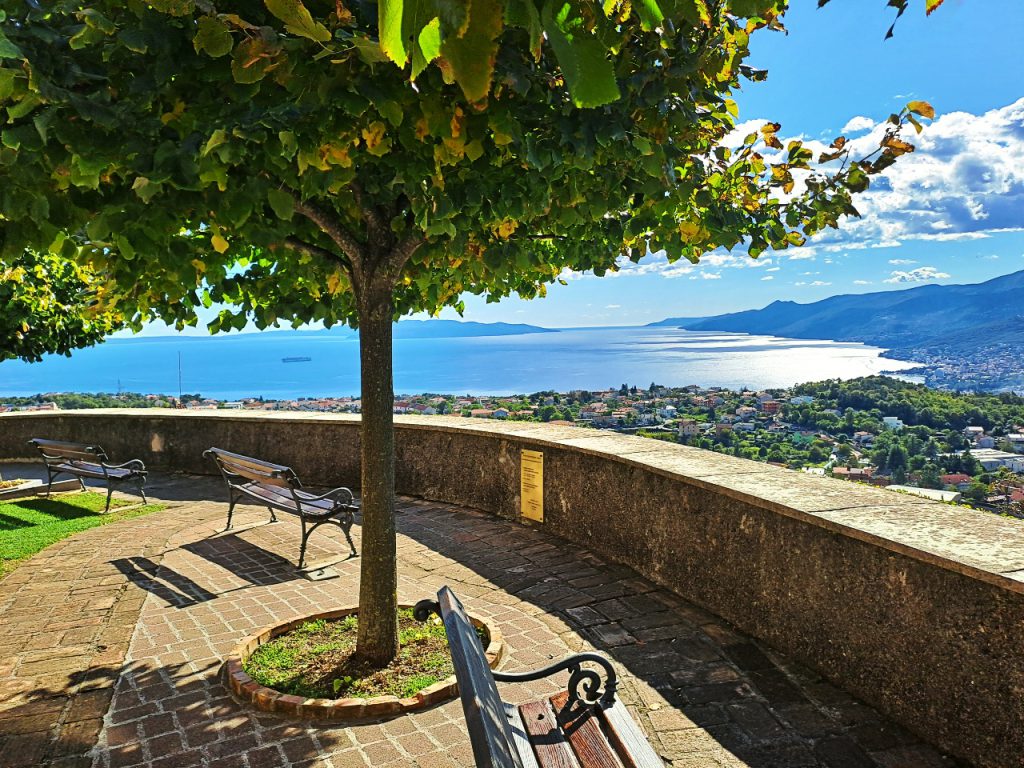 Aussicht von der Fortica auf Opatija